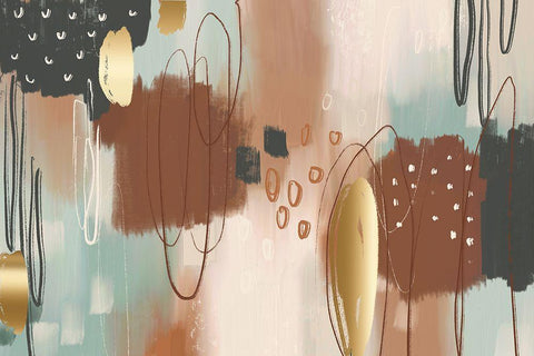 Ginger Bread Black Ornate Wood Framed Art Print with Double Matting by Naskrent, Delores