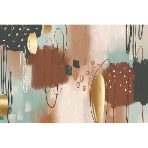 Ginger Bread Black Modern Wood Framed Art Print with Double Matting by Naskrent, Delores