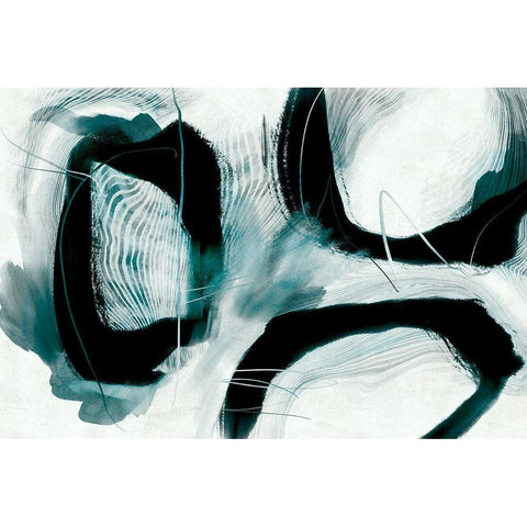 Dark Tension White Modern Wood Framed Art Print by Naskrent, Delores