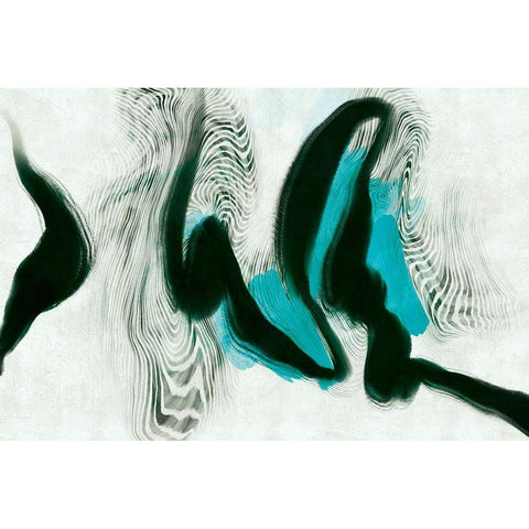 Purposeful Potency Black Modern Wood Framed Art Print by Naskrent, Delores