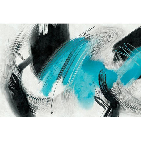 Familiar Duress Black Modern Wood Framed Art Print with Double Matting by Naskrent, Delores