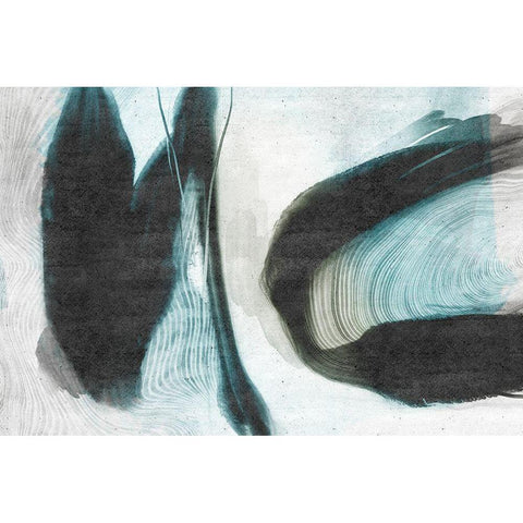 Overcome Black Modern Wood Framed Art Print by Naskrent, Delores