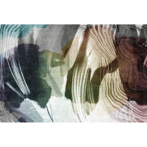 Blackout White Modern Wood Framed Art Print by Naskrent, Delores