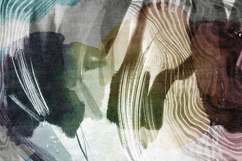 Blackout Black Ornate Wood Framed Art Print with Double Matting by Naskrent, Delores