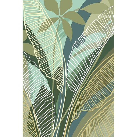 Tropical Botanical I White Modern Wood Framed Art Print by Kouta, Flora