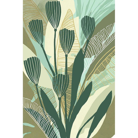 Tropical Botanical IV White Modern Wood Framed Art Print by Kouta, Flora