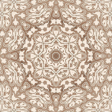 Vintage Star Tile II Gold Ornate Wood Framed Art Print with Double Matting by Haase, Andrea