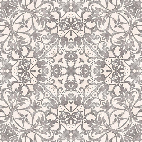 Ancient Age Tile White Modern Wood Framed Art Print by Haase, Andrea