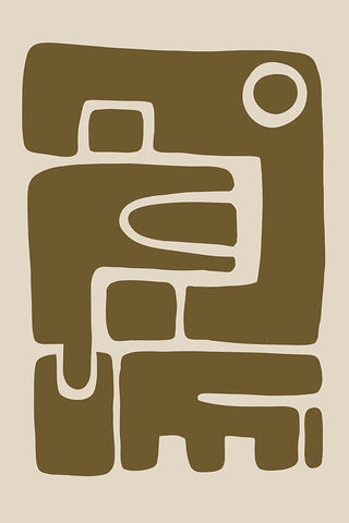 Seventies Vibe IV Black Ornate Wood Framed Art Print with Double Matting by Haase, Andrea