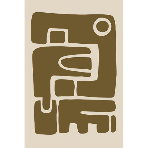 Seventies Vibe IV Black Modern Wood Framed Art Print by Haase, Andrea