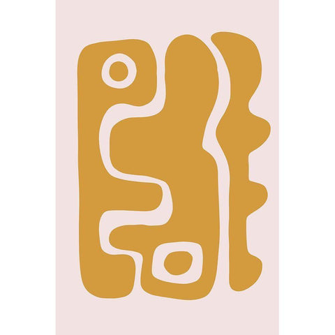 Seventies Groove II Black Modern Wood Framed Art Print by Haase, Andrea