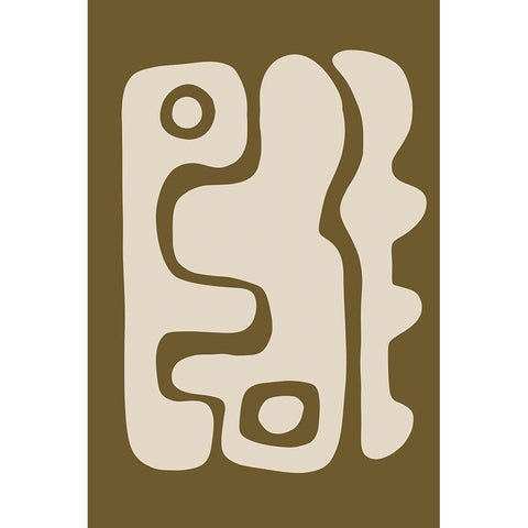 Seventies Groove III Gold Ornate Wood Framed Art Print with Double Matting by Haase, Andrea