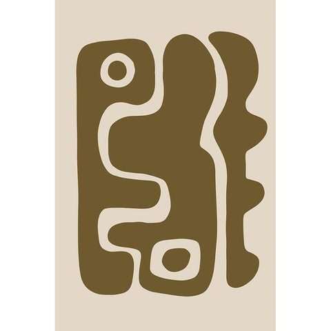 Seventies Groove IV Black Modern Wood Framed Art Print with Double Matting by Haase, Andrea