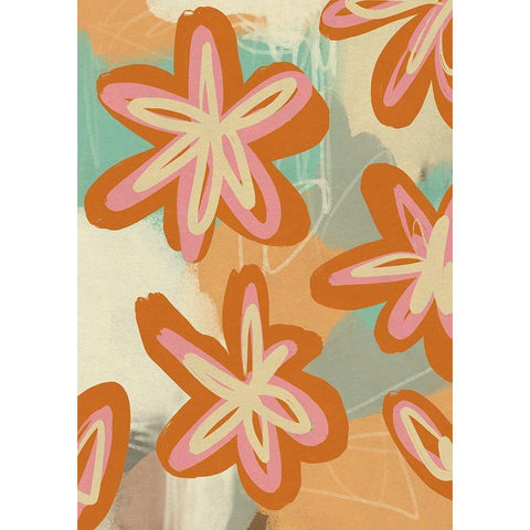 Summer of 68 White Modern Wood Framed Art Print by Haase, Andrea