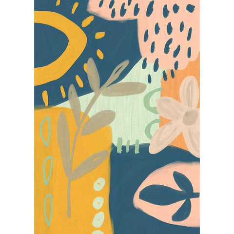 Summer Rain Black Modern Wood Framed Art Print by Haase, Andrea