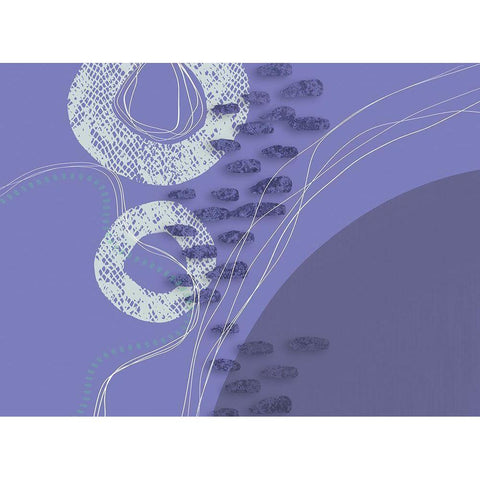 Abstract Traces White Modern Wood Framed Art Print by Haase, Andrea