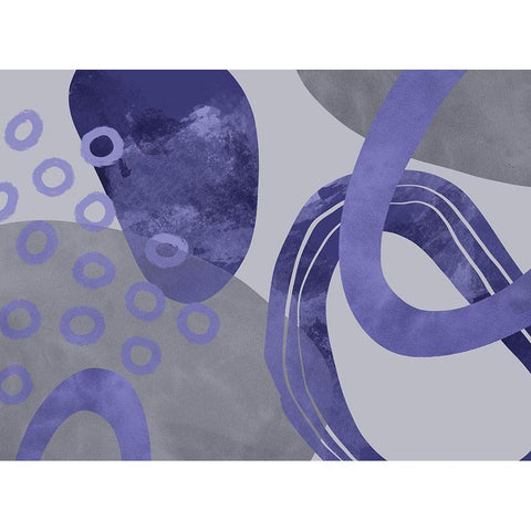 Floating Force Black Modern Wood Framed Art Print with Double Matting by Haase, Andrea