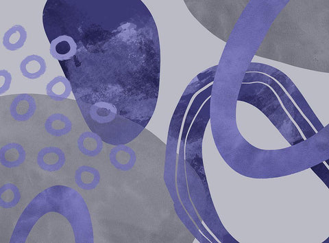 Floating Force Black Ornate Wood Framed Art Print with Double Matting by Haase, Andrea