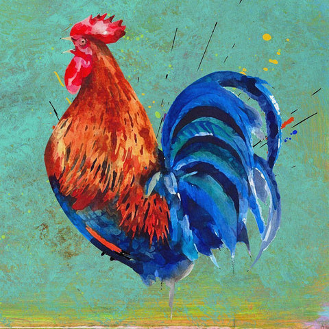 ChicChick II White Modern Wood Framed Art Print by Smith, Karen