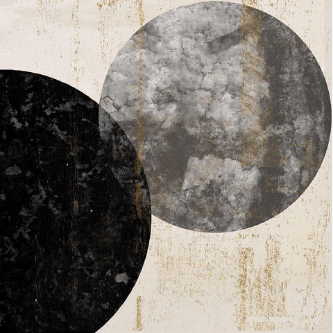 Crisscross I Black Ornate Wood Framed Art Print with Double Matting by Smith, Karen