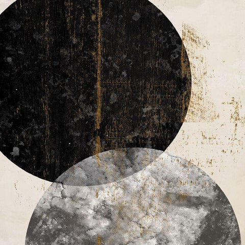 Crisscross II White Modern Wood Framed Art Print with Double Matting by Smith, Karen