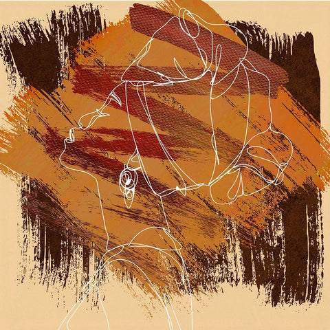 Grace I Black Ornate Wood Framed Art Print with Double Matting by Smith, Karen