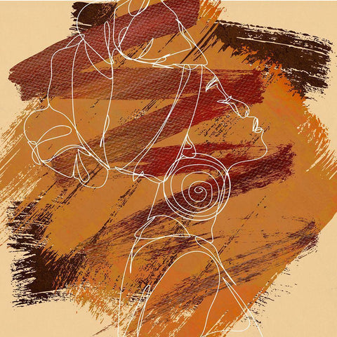 Grace II Black Modern Wood Framed Art Print by Smith, Karen