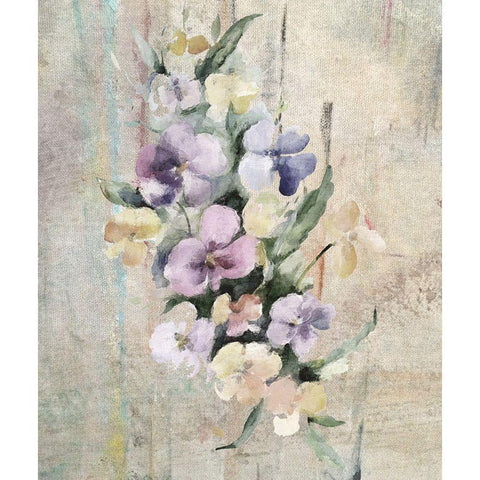 Bouquet I Black Modern Wood Framed Art Print by Smith, Karen