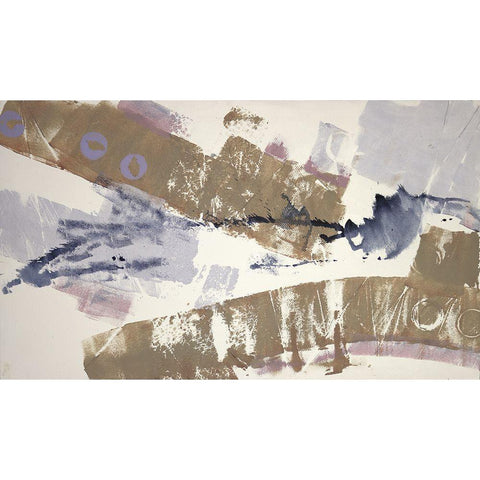 Abstract Blue I Black Modern Wood Framed Art Print by Eaton, Winnie