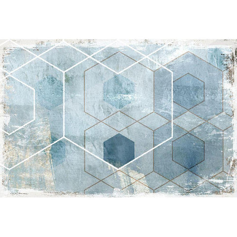 Stringer White Modern Wood Framed Art Print by Naskrent, Delores