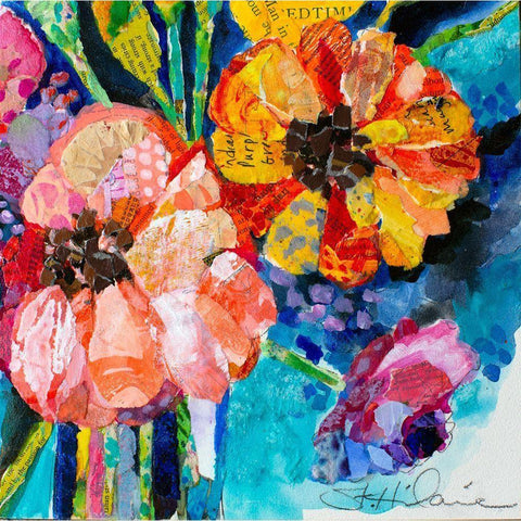 Summer Dreams  Black Modern Wood Framed Art Print by St Hilaire, Elizabeth