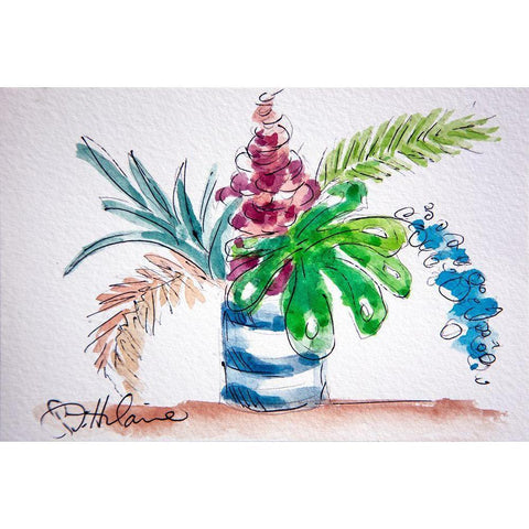 Happy Day Black Modern Wood Framed Art Print by St Hilaire, Elizabeth