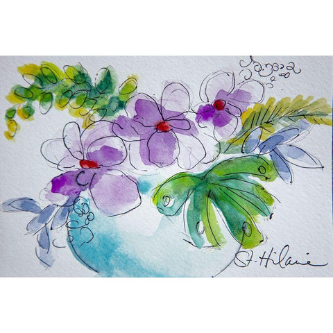 My Sweetheart White Modern Wood Framed Art Print by St Hilaire, Elizabeth