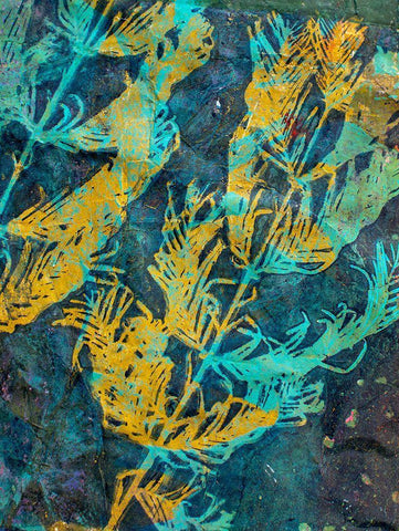 Evergreen Black Ornate Wood Framed Art Print with Double Matting by St Hilaire, Elizabeth