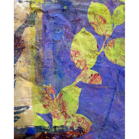 Lavender Black Modern Wood Framed Art Print with Double Matting by St Hilaire, Elizabeth