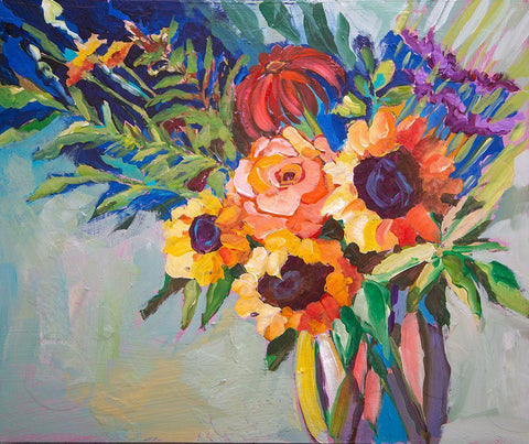 Be My Sunshine White Modern Wood Framed Art Print with Double Matting by St Hilaire, Elizabeth