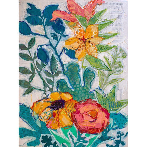 My Mothers Garden A Black Modern Wood Framed Art Print with Double Matting by St Hilaire, Elizabeth