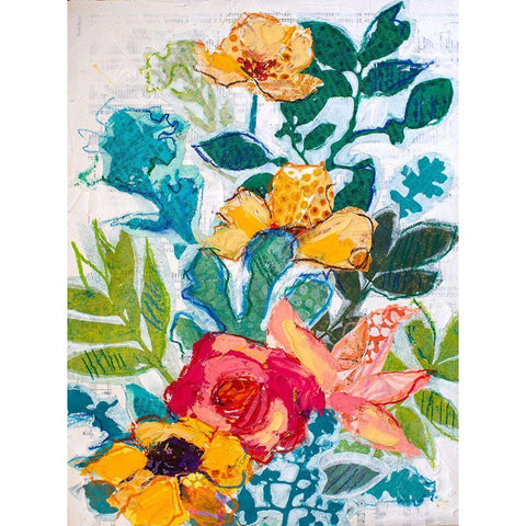 My Mothers Garden B Black Modern Wood Framed Art Print by St Hilaire, Elizabeth