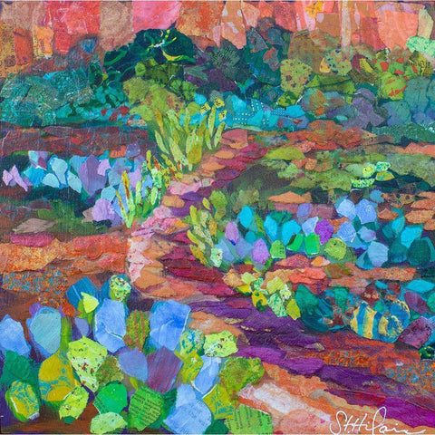 Mystic Trail Gold Ornate Wood Framed Art Print with Double Matting by St Hilaire, Elizabeth