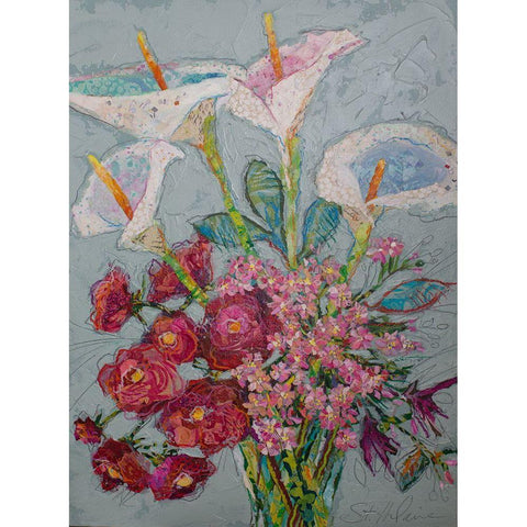 Happy Day White Modern Wood Framed Art Print by St Hilaire, Elizabeth