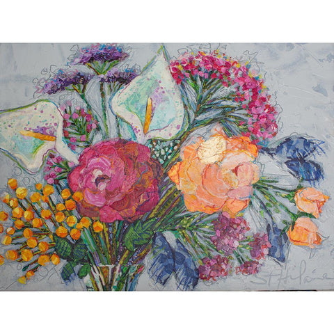 My One Love White Modern Wood Framed Art Print by St Hilaire, Elizabeth