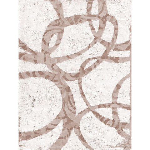 Monoprint IV Black Modern Wood Framed Art Print with Double Matting by St Hilaire, Elizabeth