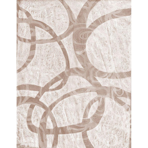 Monoprint V Black Modern Wood Framed Art Print by St Hilaire, Elizabeth