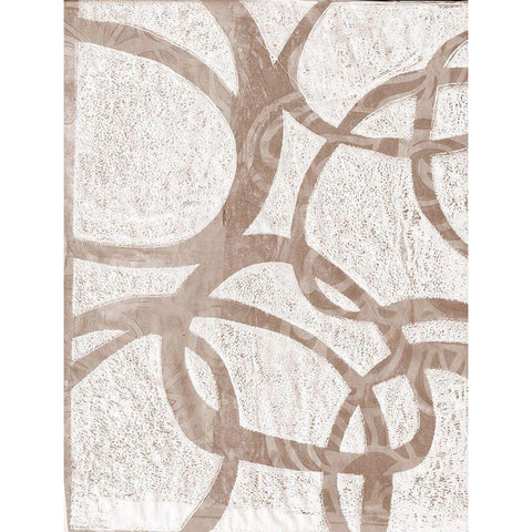 Monoprint VI White Modern Wood Framed Art Print by St Hilaire, Elizabeth