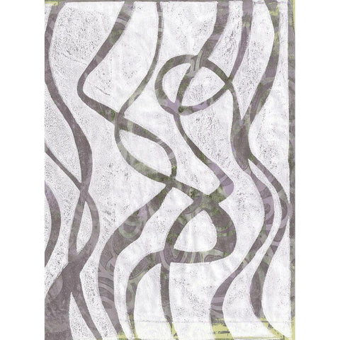 Monoprint VIX Black Modern Wood Framed Art Print by St Hilaire, Elizabeth