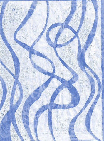 Monoprint X Black Ornate Wood Framed Art Print with Double Matting by St Hilaire, Elizabeth