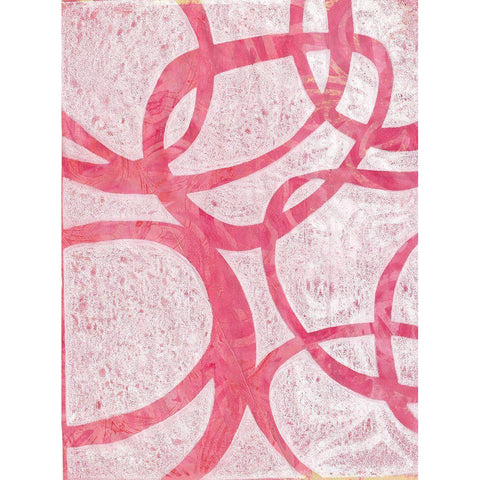 Monoprint XI White Modern Wood Framed Art Print by St Hilaire, Elizabeth