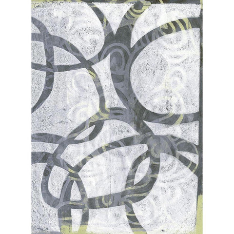 Monoprint XIII Gold Ornate Wood Framed Art Print with Double Matting by St Hilaire, Elizabeth