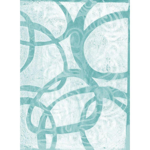 Monoprint XIV Black Modern Wood Framed Art Print with Double Matting by St Hilaire, Elizabeth