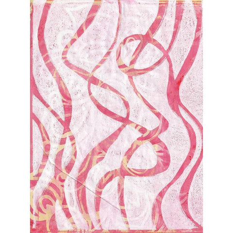 Monoprint XVI White Modern Wood Framed Art Print by St Hilaire, Elizabeth